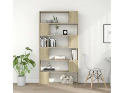 Biblioteca* Estante/divisória 100x24x188 cm cor carvalho sonoma PT325383 Castanho