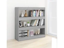 Biblioteca* Estante/divisória 100x30x103 cm cor sonoma cinza PT627679 Cinzento