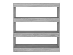 Biblioteca* Estante/divisória 100x30x103 cm cor sonoma cinza PT627679 Cinzento