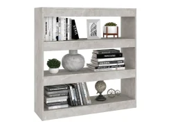 vidaxl Estante/divisória 100x30x103 cm cor cimento^ Prateleira