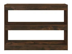 Biblioteca| Estante/divisória 100x30x72 cm cor carvalho fumado PT494827 Castanho