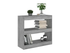 Biblioteca* Estante/divisória 80x30x72 cm cor sonoma cinza PT638134 Cinzento