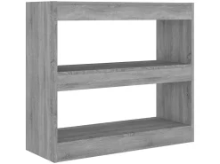 Biblioteca* Estante/divisória 80x30x72 cm cor sonoma cinza PT638134 Cinzento