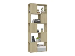 Prateleira*vidaxl Estante/divisória 60x24x155 cm cor carvalho sonoma Castanho