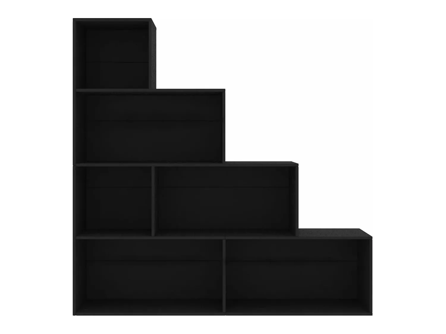 Prateleira|vidaxl Estante/divisória 155x24x160 cm derivados de madeira Preto