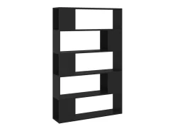 Biblioteca|vidaxl Estante/divisória 100x24x155 cm derivados de madeira Preto