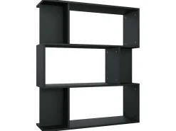 Hot Estante/divisória 80x24x96 cm derivados de madeira PT293044 Preto