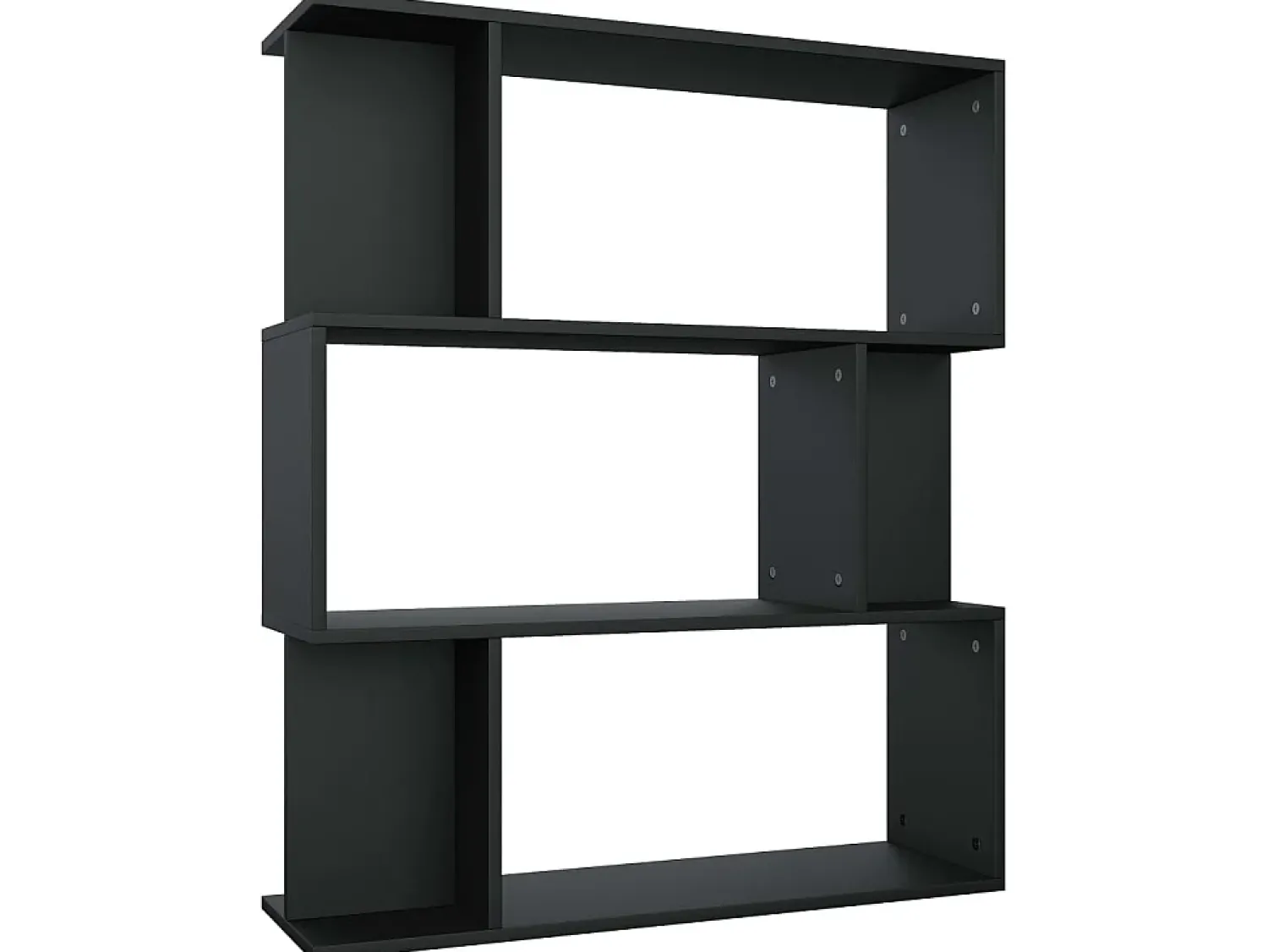 Hot Estante/divisória 80x24x96 cm derivados de madeira PT293044 Preto