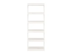 Biblioteca| Estante/divisória 60x30x167,5 cm madeira de pinho maciça PT660050 Branco