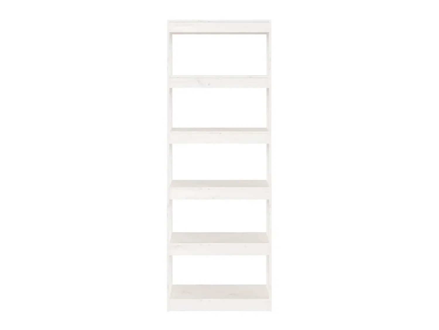 Biblioteca| Estante/divisória 60x30x167,5 cm madeira de pinho maciça PT660050 Branco