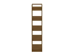 Biblioteca| Estante/divisória 60x35x160 cm madeira maciça mel PT877342 Castanho