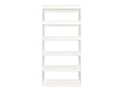 Vitrina|vidaxl Estante/divisória 80x30x167,4 cm madeira de pinho maciça Branco
