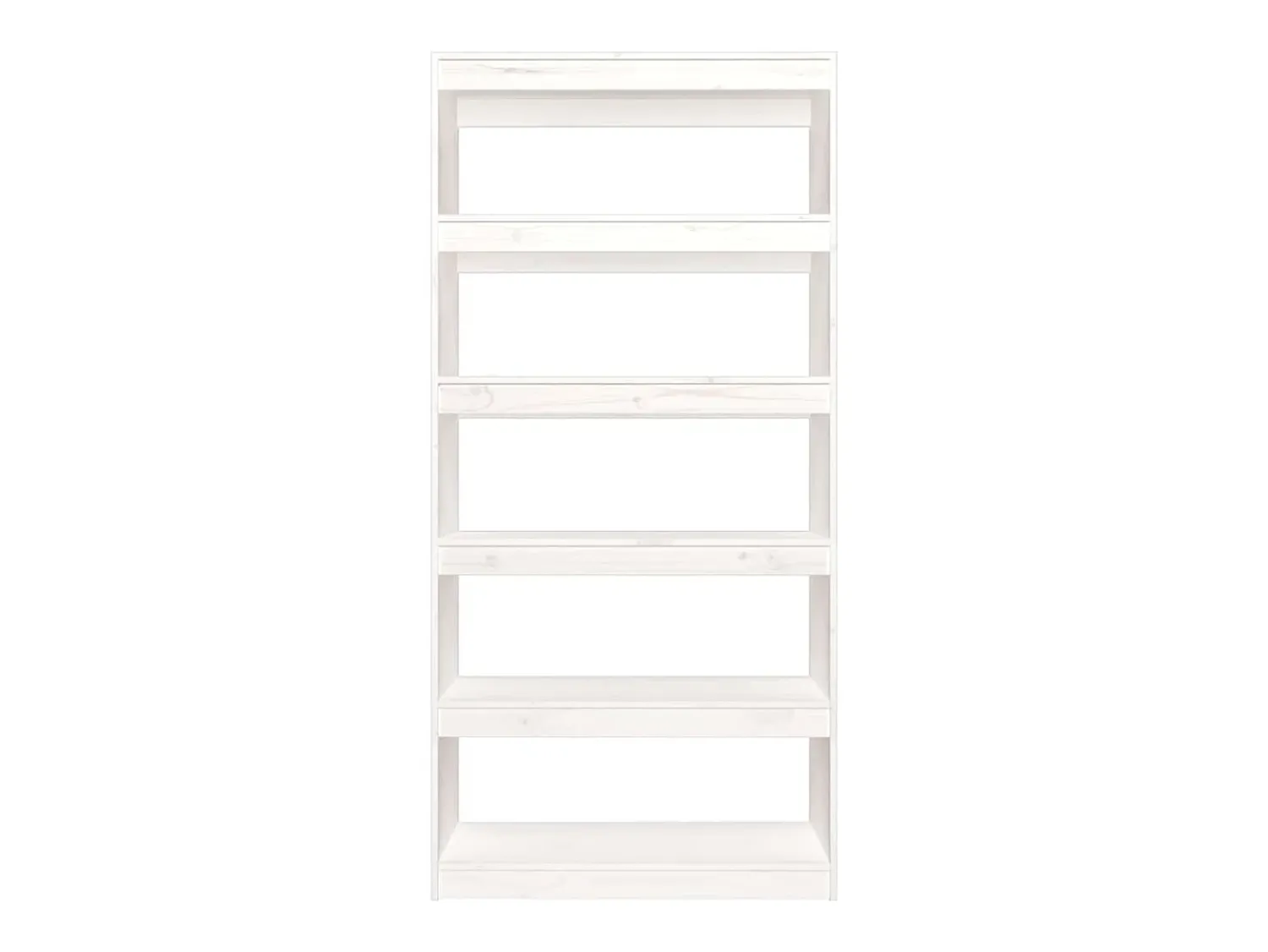 Vitrina|vidaxl Estante/divisória 80x30x167,4 cm madeira de pinho maciça Branco