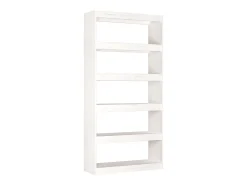 Vitrina|vidaxl Estante/divisória 80x30x167,4 cm madeira de pinho maciça Branco