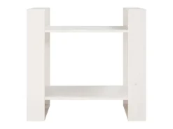 Biblioteca| Estante/divisória 60x35x57 cm madeira de pinho maciça PT236009 Branco