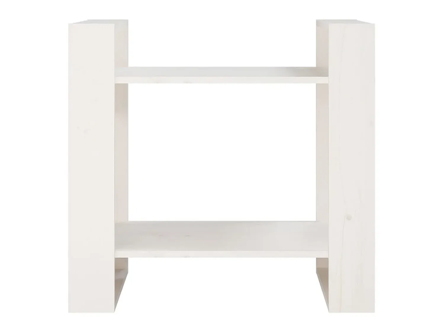 Biblioteca| Estante/divisória 60x35x57 cm madeira de pinho maciça PT236009 Branco