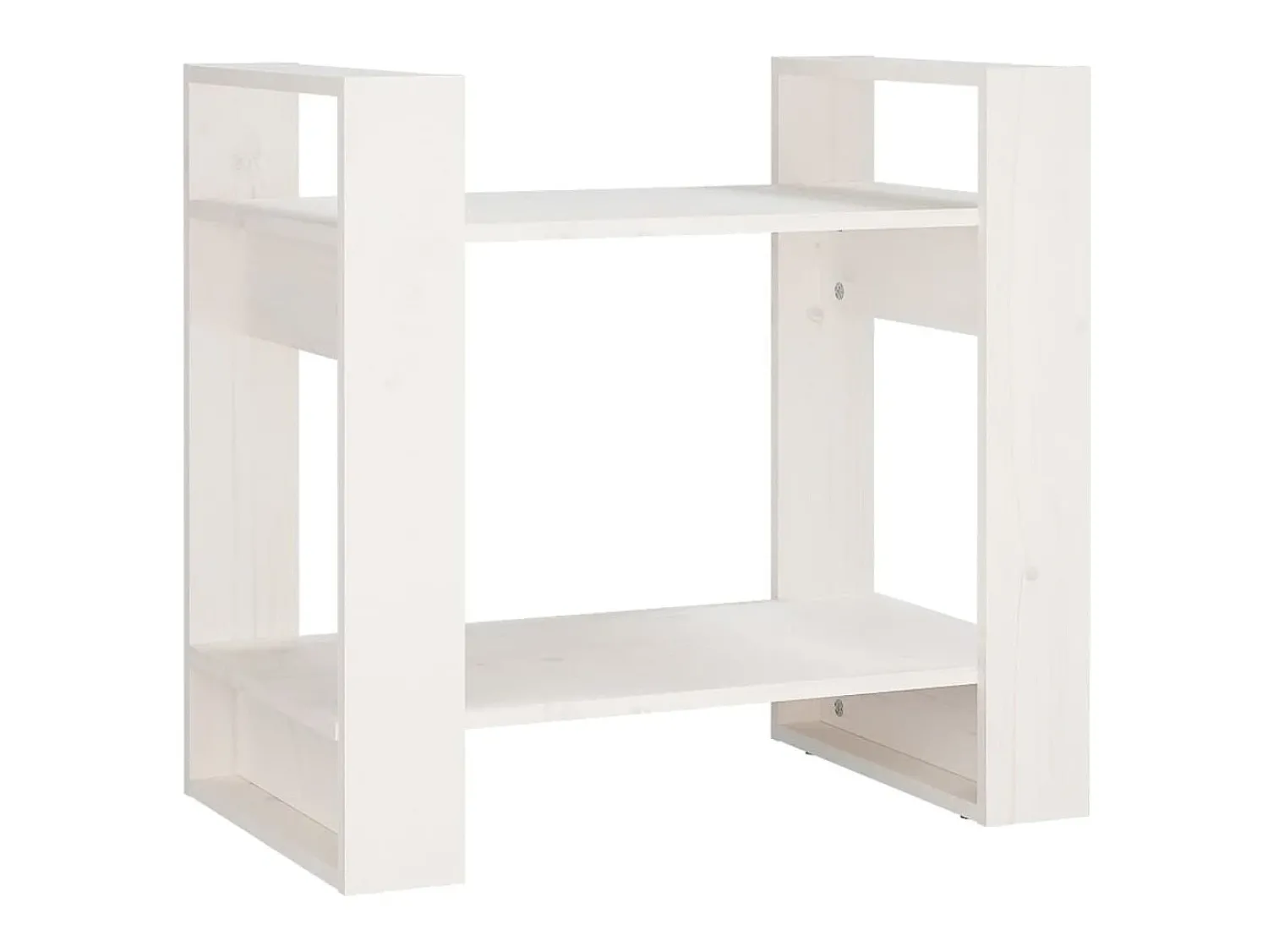 Biblioteca| Estante/divisória 60x35x57 cm madeira de pinho maciça PT236009 Branco
