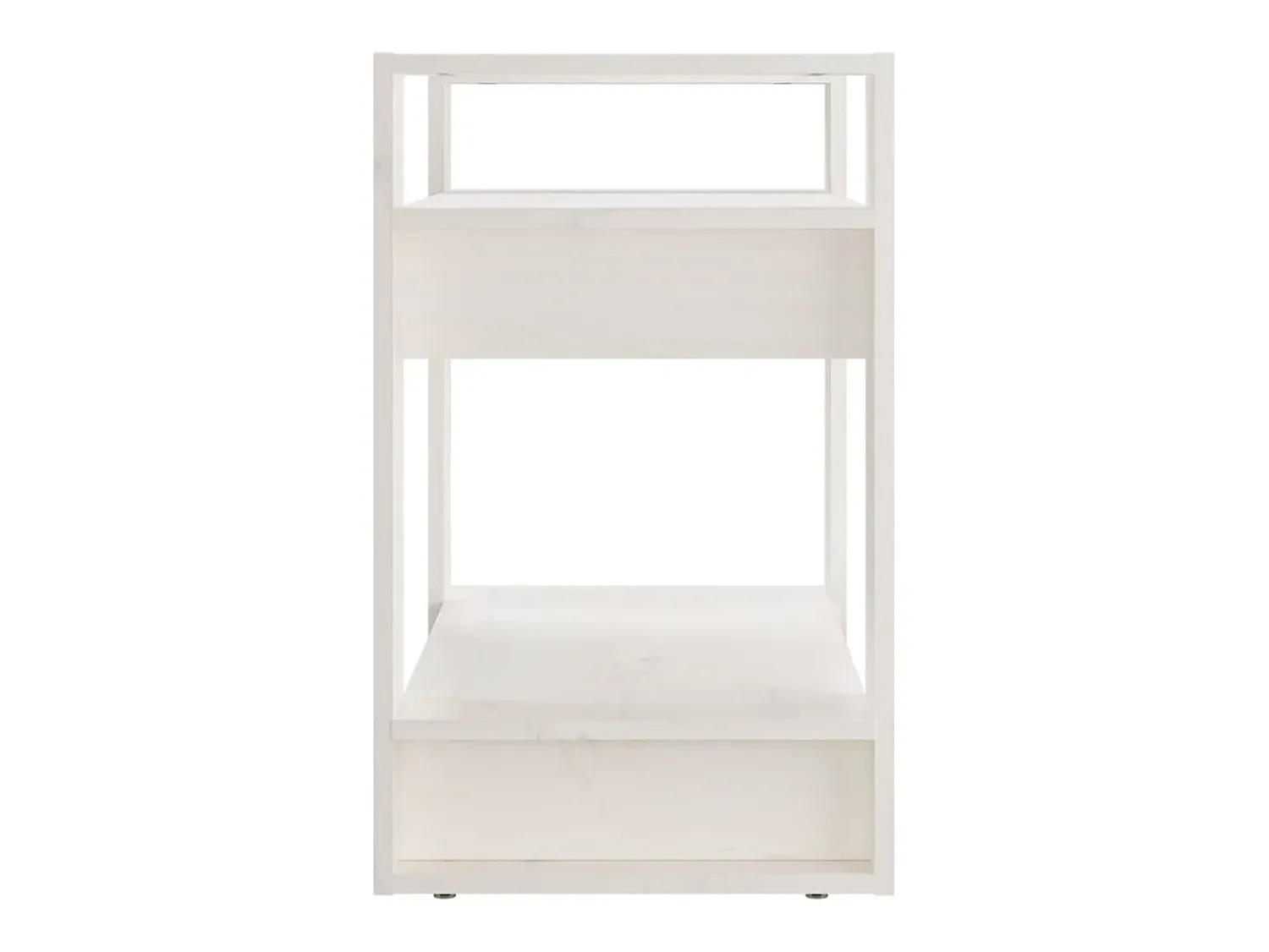 Biblioteca| Estante/divisória 60x35x57 cm madeira de pinho maciça PT236009 Branco