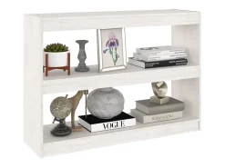 Prateleira*vidaxl Estante/divisória 100x30x71,5 cm madeira de pinho Branco