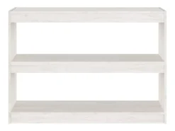 Prateleira*vidaxl Estante/divisória 100x30x71,5 cm madeira de pinho Branco