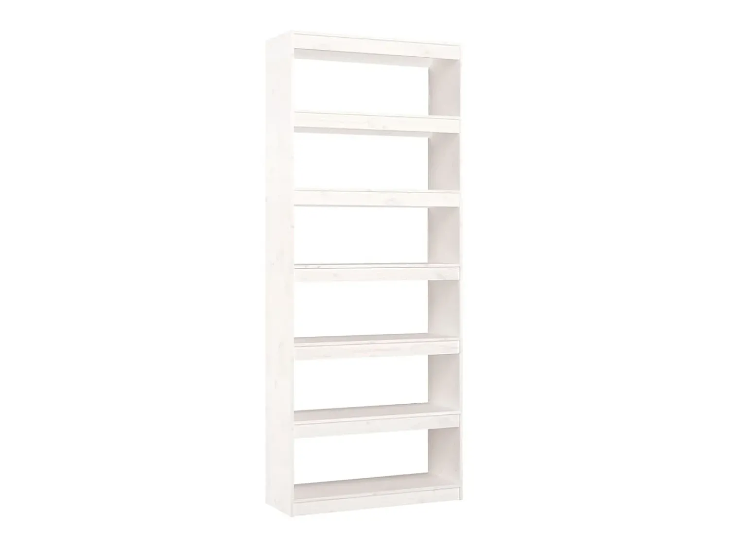 Biblioteca| Estante/divisória 80x30x199,5 cm madeira de pinho maciça PT939165 Branco