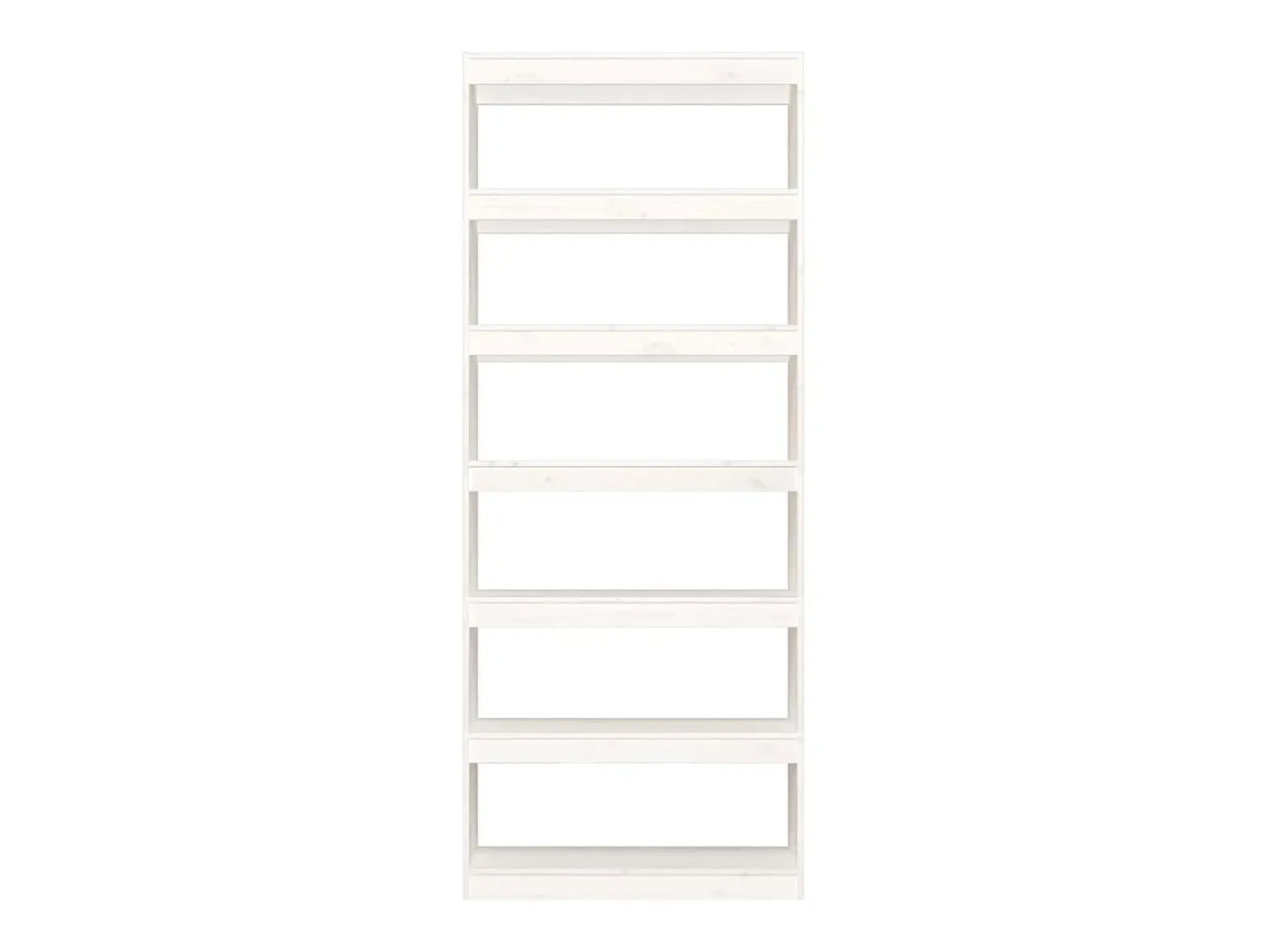 Biblioteca| Estante/divisória 80x30x199,5 cm madeira de pinho maciça PT939165 Branco
