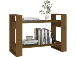 Biblioteca* Estante/divisória 80x35x56,5 cm madeira maciça mel PT243667 Castanho