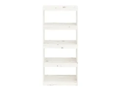 Biblioteca* Estante/divisória 60x30x135,5 cm madeira de pinho maciça PT128576 Branco