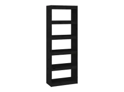 Sale Estante/divisória 60x30x167,5 cm madeira pinho maciça PT467322 Preto