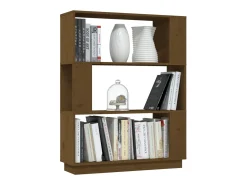 Vitrina|vidaxl Estante/divisória 80x25x101 cm madeira maciça mel Castanho