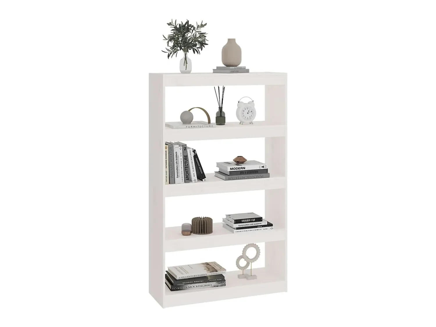 Hot Estante/divisória 80x30x135,5 cm madeira de pinho maciça PT168559 Branco