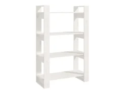 Outlet Estante/divisória 80x35x125 cm madeira de pinho maciça PT509354 Branco