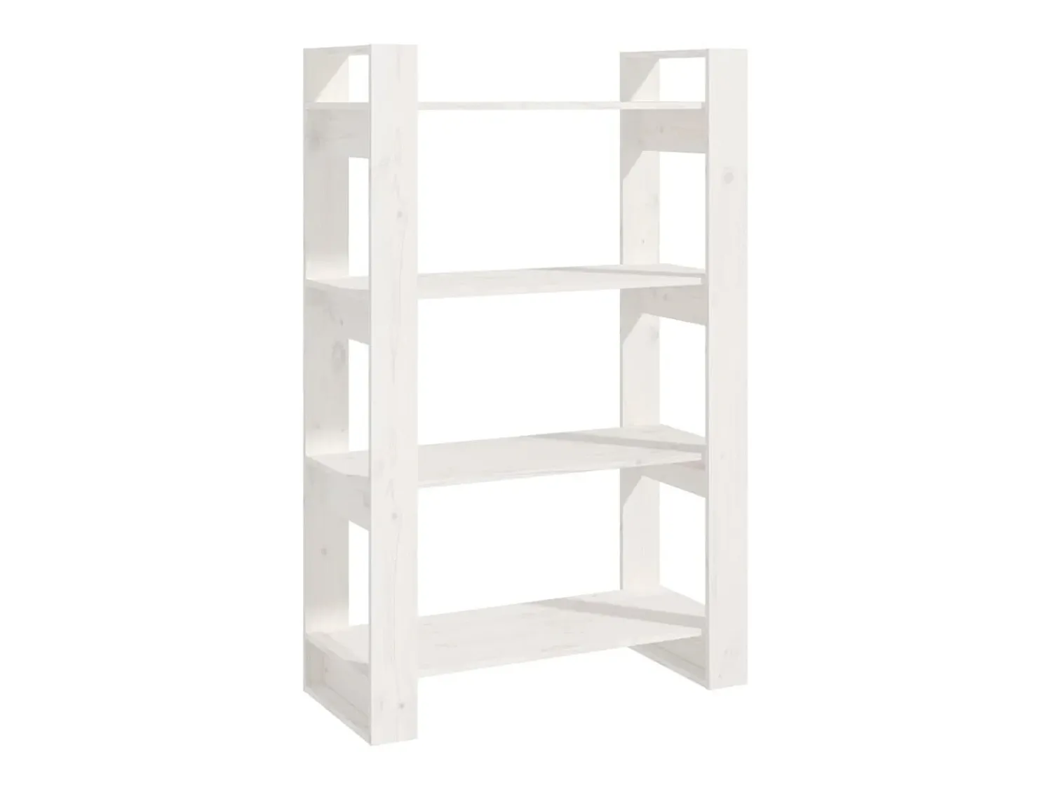 Outlet Estante/divisória 80x35x125 cm madeira de pinho maciça PT509354 Branco