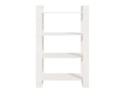 Outlet Estante/divisória 80x35x125 cm madeira de pinho maciça PT509354 Branco