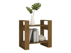 Vitrina*vidaxl Estante/divisória 60x35x57 cm madeira maciça mel Castanho