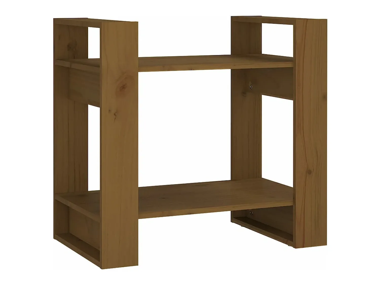 Vitrina*vidaxl Estante/divisória 60x35x57 cm madeira maciça mel Castanho
