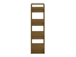 Biblioteca| Estante/divisória 60x35x125 cm madeira maciça mel PT145911 Castanho