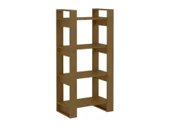 Biblioteca| Estante/divisória 60x35x125 cm madeira maciça mel PT145911 Castanho
