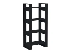 Biblioteca* Estante/divisória 60x35x125 cm madeira maciça PT620613 Preto