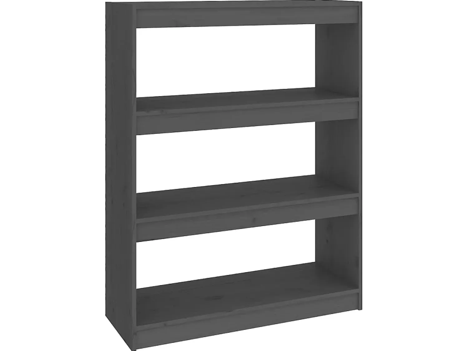 Biblioteca* Estante/divisória 80x30x103,5 cm madeira pinho maciça PT218142 Cinzento