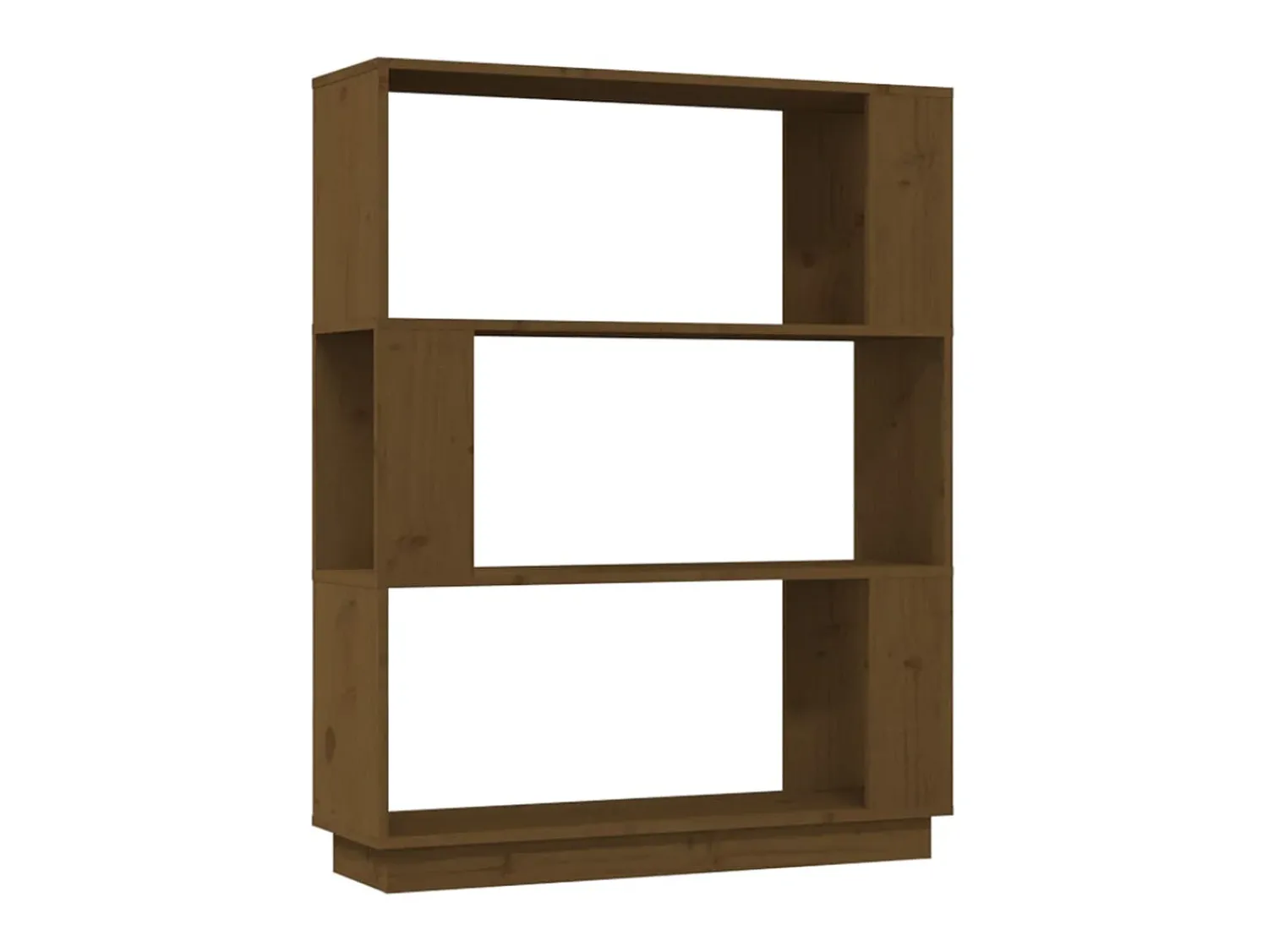 Biblioteca| Estante/divisória 80x25x101 cm madeira maciça mel PT975175 Castanho