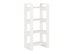 Biblioteca* Estante/divisória 60x35x125 cm madeira maciça PT708332 Branco