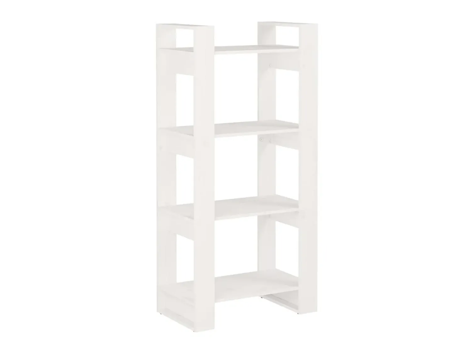 Biblioteca* Estante/divisória 60x35x125 cm madeira maciça PT708332 Branco