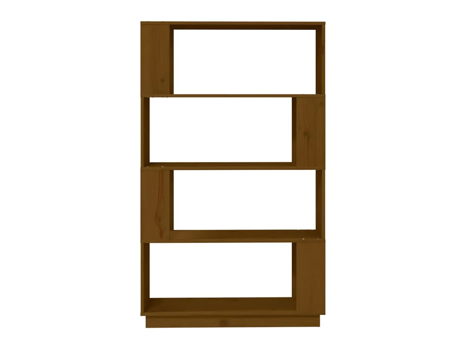 Biblioteca* Estante/divisória 80x25x132 cm madeira maciça mel PT996133 Castanho