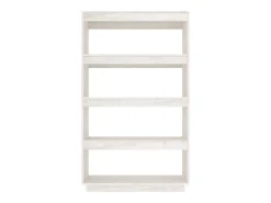 Prateleira|vidaxl Estante/divisória 80x35x135 cm madeira de pinho maciça Branco