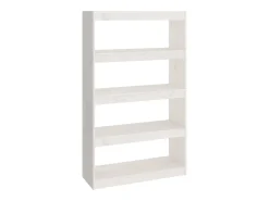 Prateleira|vidaxl Estante/divisória 80x30x135,5 cm madeira de pinho maciça Branco
