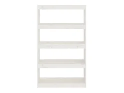 Prateleira|vidaxl Estante/divisória 80x30x135,5 cm madeira de pinho maciça Branco