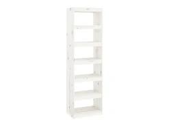 Biblioteca* Estante/divisória 60x30x199,5 cm madeira de pinho maciça PT410040 Branco