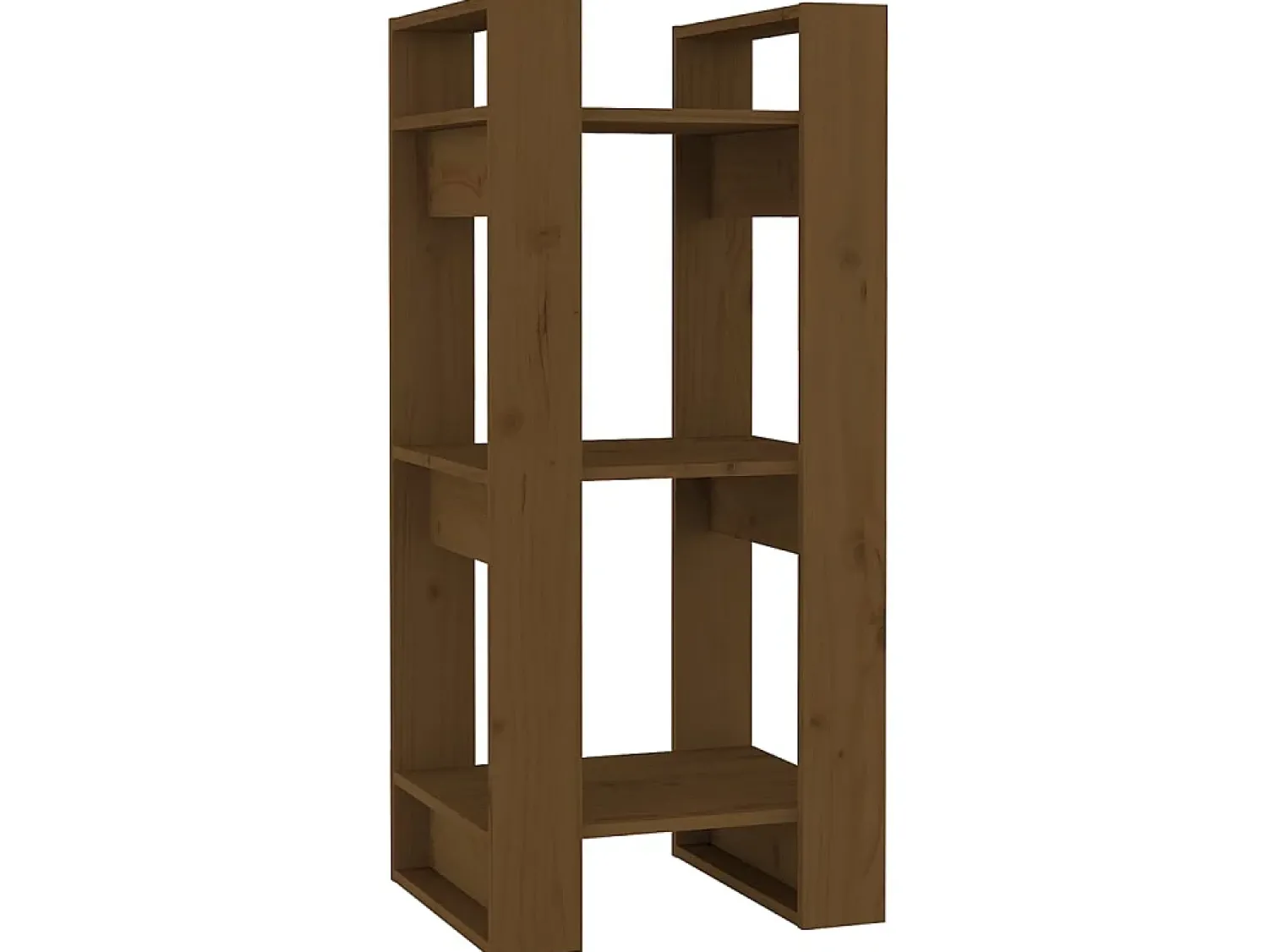 Biblioteca| Estante/divisória 41x35x91 cm madeira maciça mel PT801087 Castanho