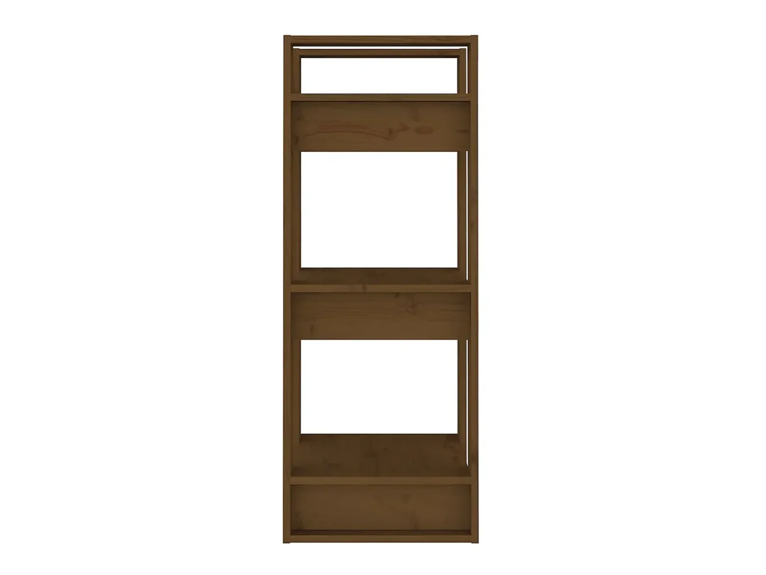 Biblioteca| Estante/divisória 41x35x91 cm madeira maciça mel PT801087 Castanho